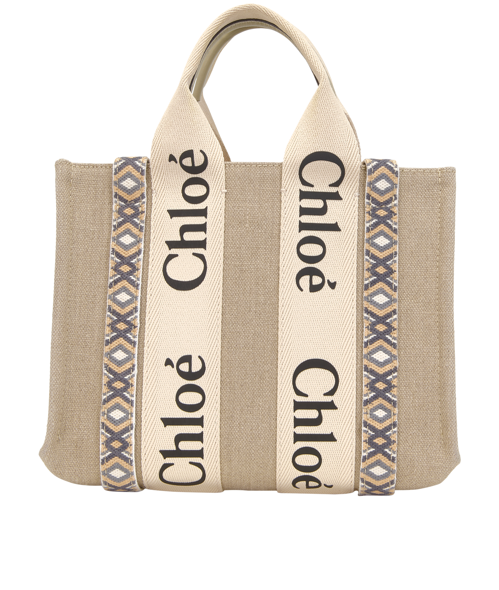 Small Woody, &pound;450, Handbags, Beige, Canvas, Back view